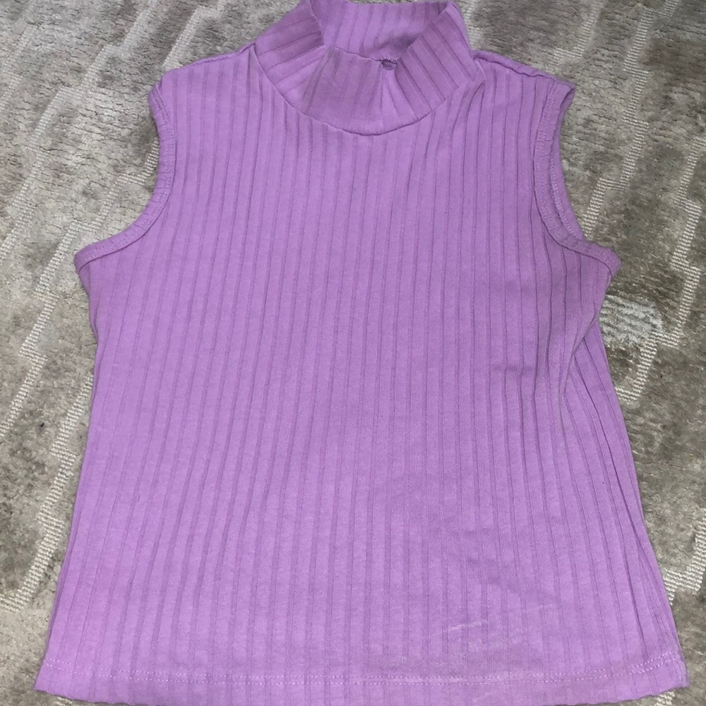 Lavender mock neck undershirt